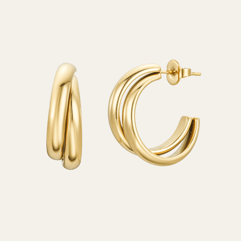 Muse Hoop Earrings - Gold