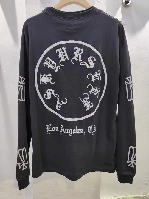 Askyurself T-shirts Long Sleeve T-shirt Loose Casual