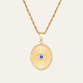 Evil Eye Oval Necklace